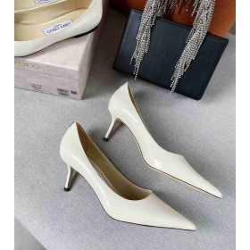 Jimmy Choo 사랑 65 송아지를 가죽 펌프 JC 상징은 베이지