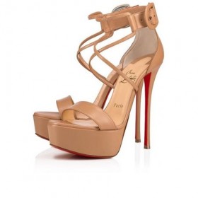Christian Louboutin 플랫폼 Choca150mm 아이 누드