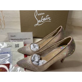Christian Louboutin Pumps 어리 석음 납 100mm 버전 Ab Strass