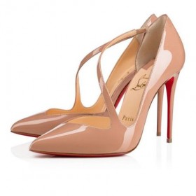 Christian Louboutin Pumps 점프 100mm 누드 가죽