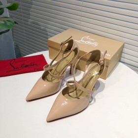Christian Louboutin Crissos 100mm Pumps Patent Leather Nude