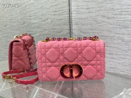 Cd New Caro Bag Pink Cannage Trapera