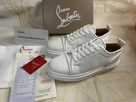 Ženske Patike Christian Louboutin Adolon Junior Od Materijala Poliester Bijele Boje
