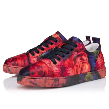 Christian Louboutin Zabava Louise Junior Tenisice S Po Cijeloj Površini Ruže Od Krep Satena Boja Boja