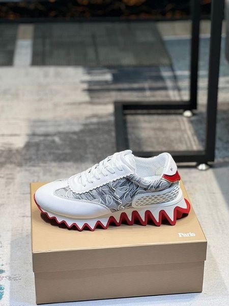 Christian Louboutin Tenisice Loubishark Donna Monogram Bijele Boje