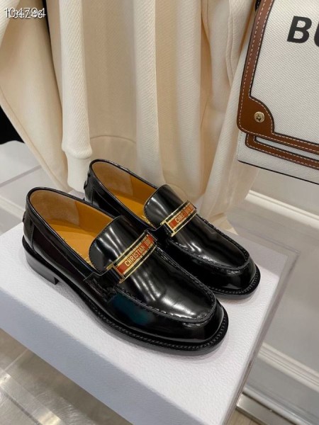 Mokasinke Dior Code Od Crne Mat Teleće kože