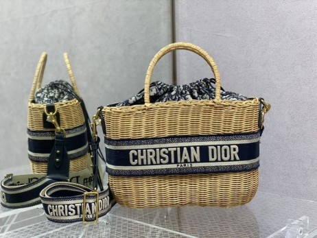 Torbu Lady Dior Dior 30cm Prirodnog Pruća Plava Dior Od Косого Jacquard