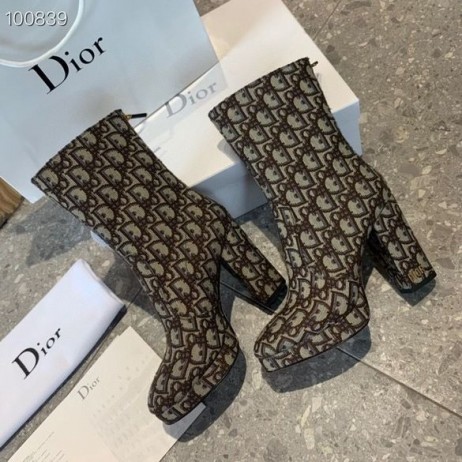 Cipele na petu sa Kosim po cijeloj površini Dior Smeđe boje