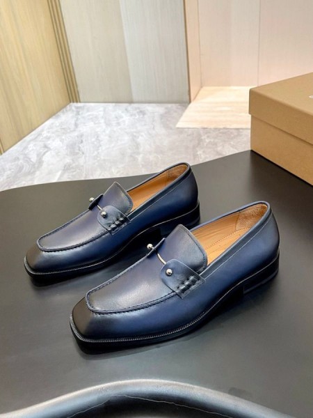 Лоферы Christian Louboutin Chambelimoc Od Teleće kože Tamno plave boje