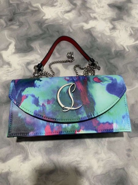 Клатч Christian Louboutin Loubi54 Od Satena Melancholia Višebojne