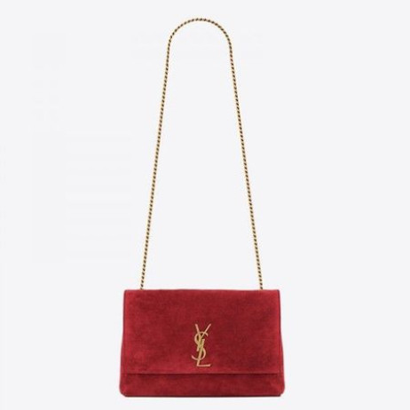 Crvena torba Saint Laurent Kate Medium Reversible Eros
