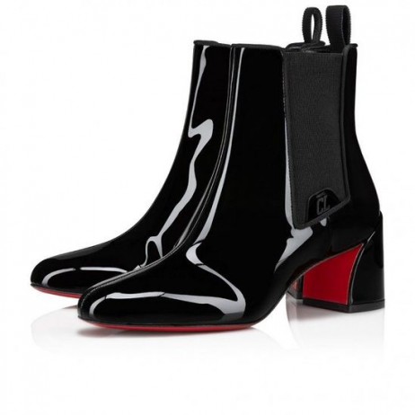 Niske cipele Christian Louboutin Turelastic 55 Mm Od Meke Lakirane Teleće Kože Crne Boje Christian Louboutin
