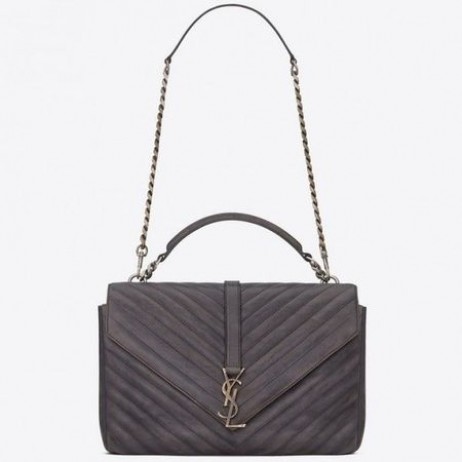 Velika Siva Student torba preko ramena Saint Laurent, Torbe Saint Laurent