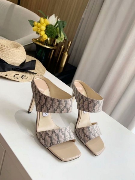 Sandale Jimmy Choo 100 mm U Vrpcama ili u Boji kože