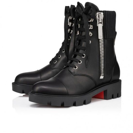 Christian Louboutin En Hiver Niske cipele S ušima Od Teleće kože Crne boje Christian Louboutin Shoes
