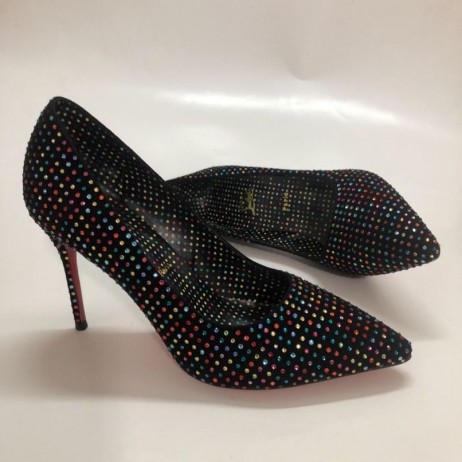 Christian Louboutin Cipele-brod Kate Sa Štrasom, Parhet, Sa Ukrasima u obliku Kristala, Raznobojnim