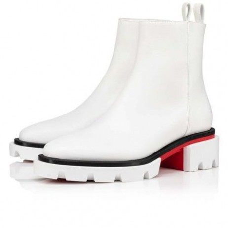 Christian Louboutin Muške cipele Maxiboot od Teleće kože Bianco Christian Louboutin Boots