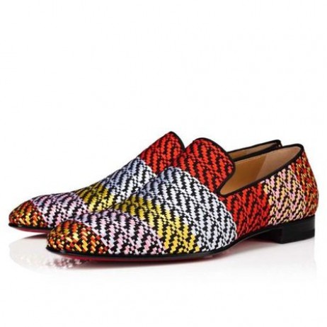 Лоферы Christian Louboutin Maslačak Multi/crna rafija