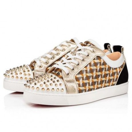 Christian Louboutin cipele S niskim krovom Louis Junior Spikes Orlato Version Multi Calf Za Muškarce