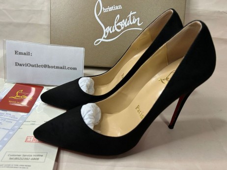 Cipele-brod Christian Louboutin So Kate 120 mm iz crne antilop
