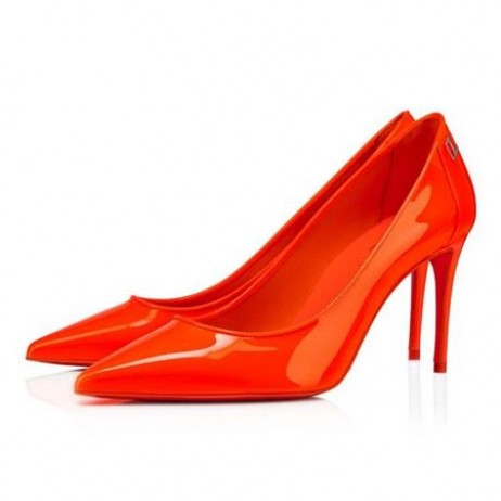 Cipele-brod Christian Louboutin Sportski Kate od lakirane kože do koljena 85 mm Sunrise/lin Sunrise Shoes