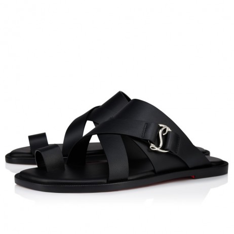 Christian Louboutin Mooncross Mules Calf Leather Black