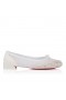 Christian Louboutin Sweetie Jane Sparkling Ballerinas Mesh And Strass Bianco