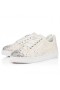Christian Louboutin tenisice Degravieira Od стразового Krep satena I Стразовых bijele cipele CL