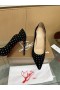 Christian Louboutin Hot Chick 100ТуфлиЛодочки Od Velur Crne Boje Sa Šiljcima