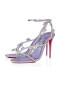 Christian Louboutin cipele s remenčićem oko gležnja Joli Queen, Ukrašen 100 mm Kristali Lila boje