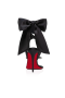Christian Louboutin Just Queenie Du Desert Sandale 100 mm od Krep satena Crne boje