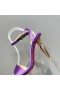 Sandala Christian Louboutin Lipqueen 100 mm od Satena Boje Ljubičasta