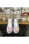 Christian Louboutin tenisice Louis s visokim берцем ravnim cipelama, Ukrašen raznobojnim kristalima