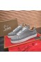 Christian Louboutin Tenisice Louis Junior Orlato Crno-Bijeli Platno Sive Boje