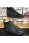 Christian Louboutin tenisice Louis Orlato na ravne cipele od antilopa i sjajnu kožu Crne boje