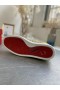 Christian Louboutin Louis Orlato/ Visoke tenisice sa čepovima od baršuna i boja kože boje