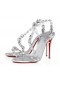 Christian Louboutin Rosalie Jewel 100-mm Sandale od Tpu i kože Specchio s Kristalima