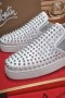 Tenisice-Слипоны Christian Louboutin Mornar Boat Orlato Sa Šiljcima Bijela Srebrna