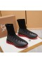 Christian Louboutin Sharky Sock Sneakers Knit Mesh Black