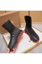 Christian Louboutin Sharky Sock Sneakers Knit Mesh Black