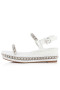 Sandala Christian Louboutin 60 mm od teleće kože Bianco/lin Bianco