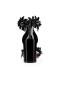 Sandala Christian Louboutin 85 mm od crne lakirane kože/lin Black