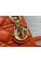 Ženska Torba Dior 12 CM Narančaste Boje Od Konzervirane Ovčje kože