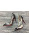 Cipele-brod Christian Louboutin Galativi sa šiljcima 85 mm od kože i PVC Crne boje