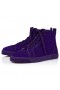 Christian Louboutin tenisice Louis Orlato s visokim берцем Veau Velours Jacaranda CL Cipele