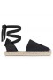 Espadrilles Christian Louboutin Nanou Lace Cl Olona Canva i Crne boje od Teleće kože