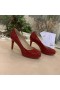 Christian Louboutin/ Novi Jednostavne Cipele-brod od Lakirane kože 85 mm, Crvene boje Christian Louboutin