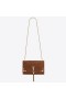 Torba za Saint Laurent Medium Kate S кисточками na Smeđe Замшевых Заклепках
