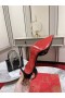 Christian Louboutin Astrid/ cipele-brod sa sklopivim naslonom 85 mm, Crne cipele Christian Louboutin cipele Od Lakirane kože