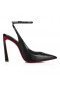 Christian Louboutin Condora Cipele-brod s remenom 100 mm, Kožne Crne Cipele CL